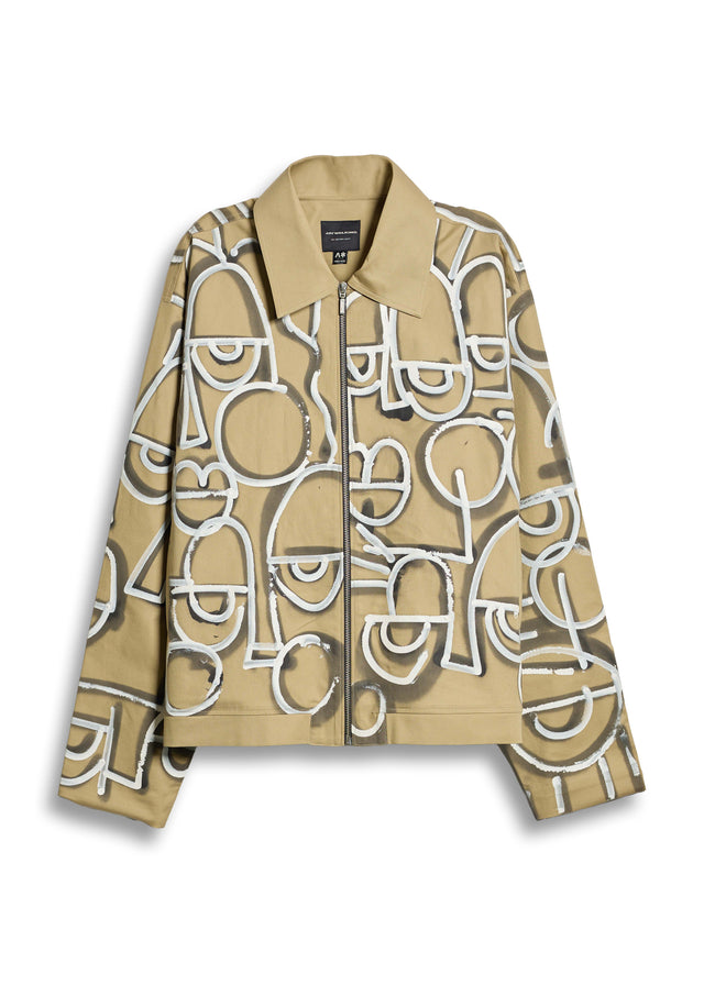 ARTFACE 2.0 JACKET IN BEIGE ONE OF ONE