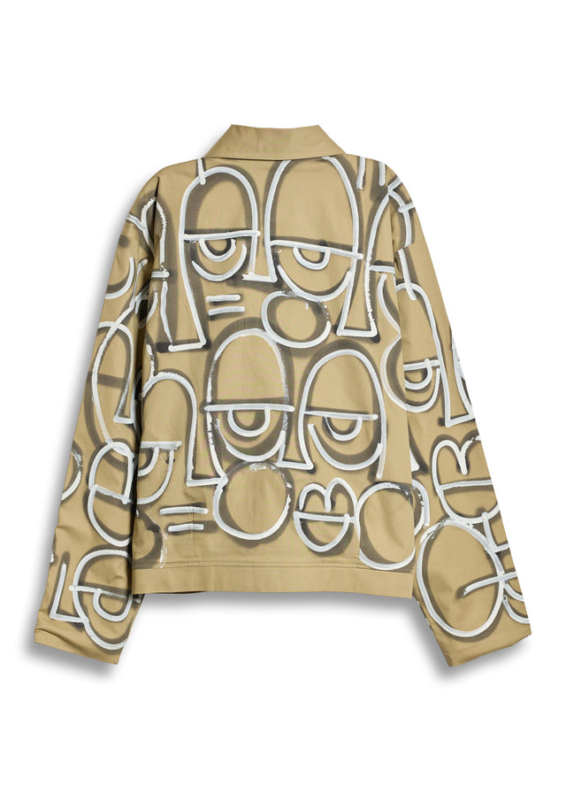 ARTFACE 2.0 JACKET IN BEIGE ONE OF ONE