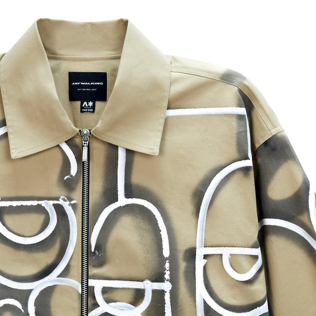 ARTFACE JACKET IN BEIGE ONE OF ONE