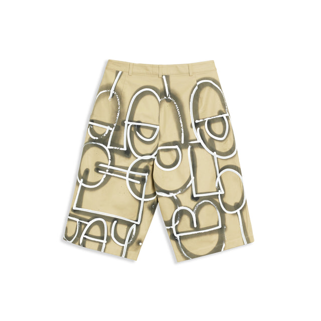 ARTFACE SHORT IN BEIGE ONE OF ONE
