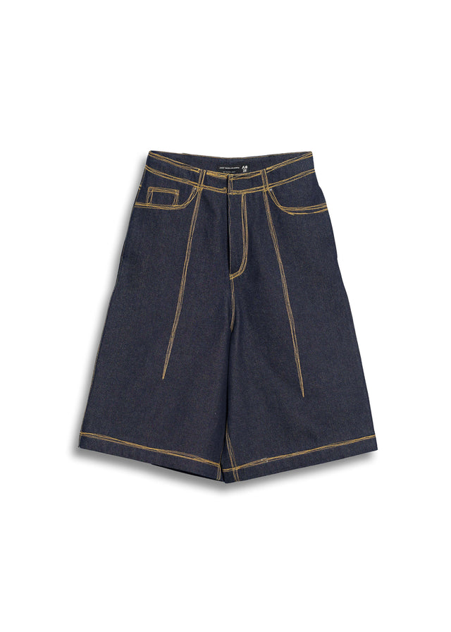 BADLY STITCHED DENIM JORTS