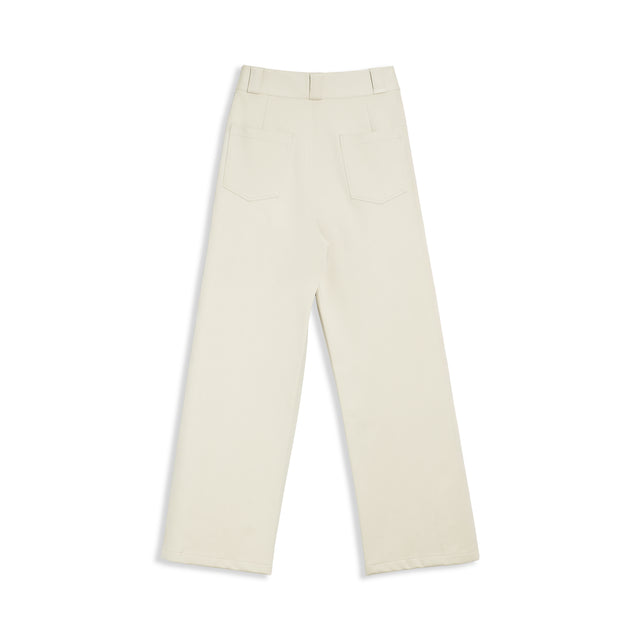 CHROME PLEATED PANTS IN BEIGE