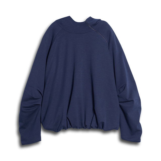 BUBBLE HOODIE IN NAVY BLUE