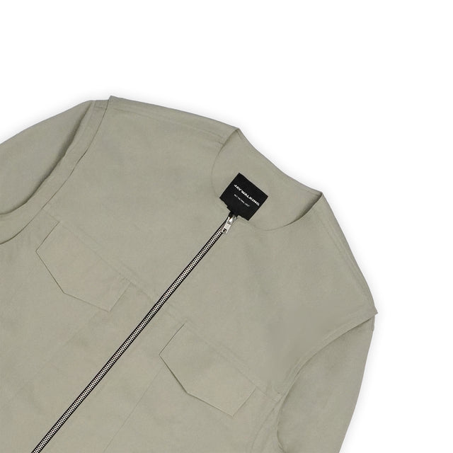 DOUBLE TROUBLE JACKET IN CLOUD GREY