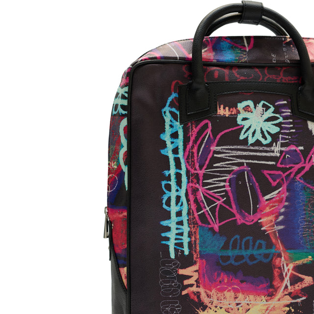 FLOWER POT BACKPACK IN BLACK