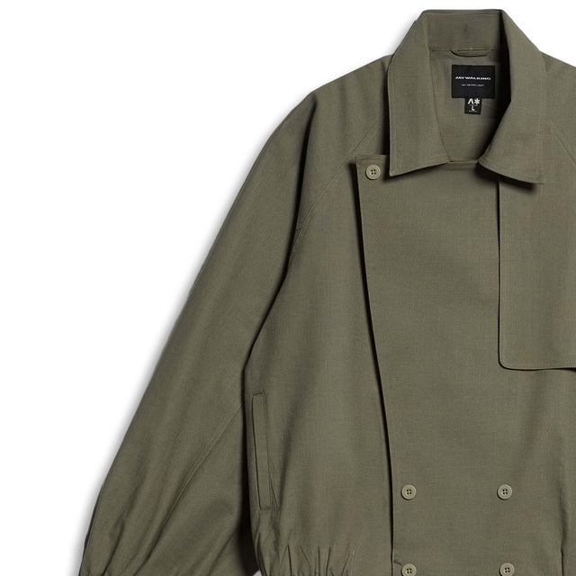 SAVILE JACKET IN OLIVE GREY