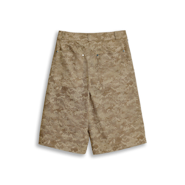PANELLED SHORTS IN CAMO