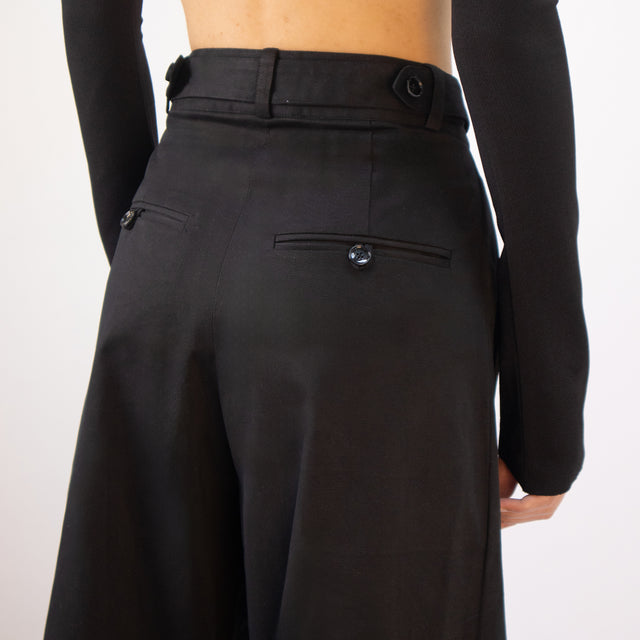 BIG PLEAT PANTS IN BLACK