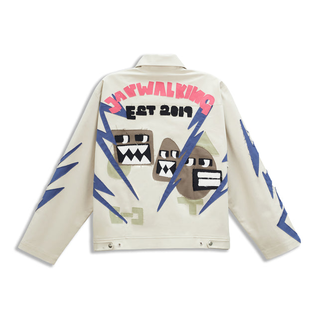 ROBOT APPLIQUÉ JACKET IN CREAM ONE OF ONE