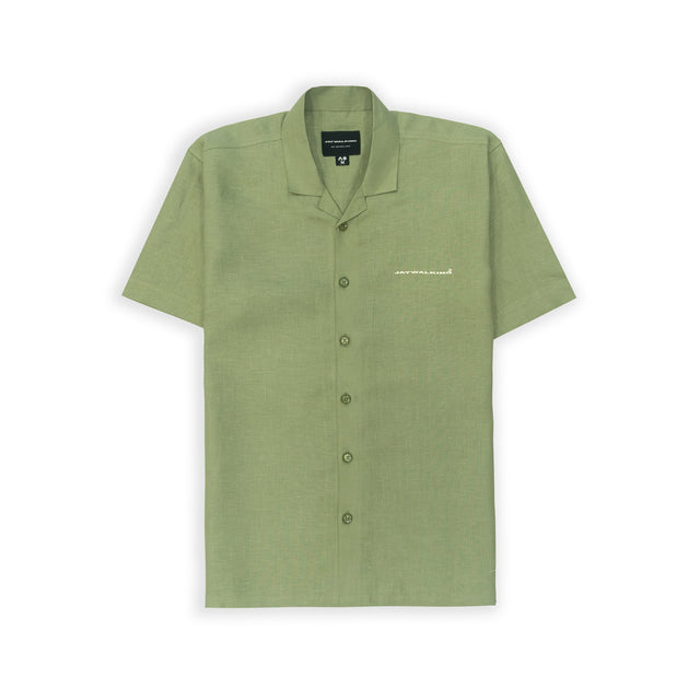 LINEN SHIRT IN GREEN
