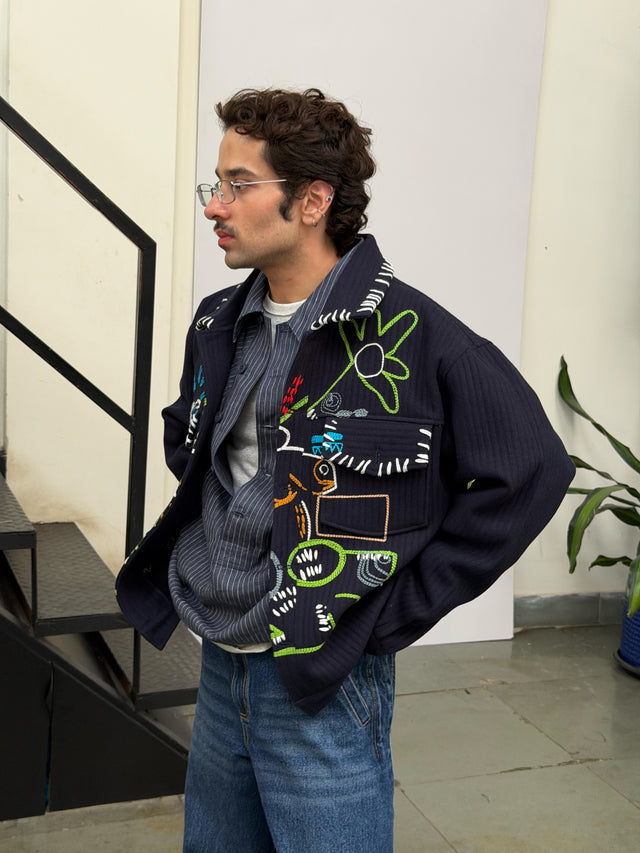 DANCING MAN SHACKET IN BLUE