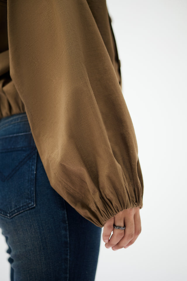 SAVILE JACKET IN BROWN