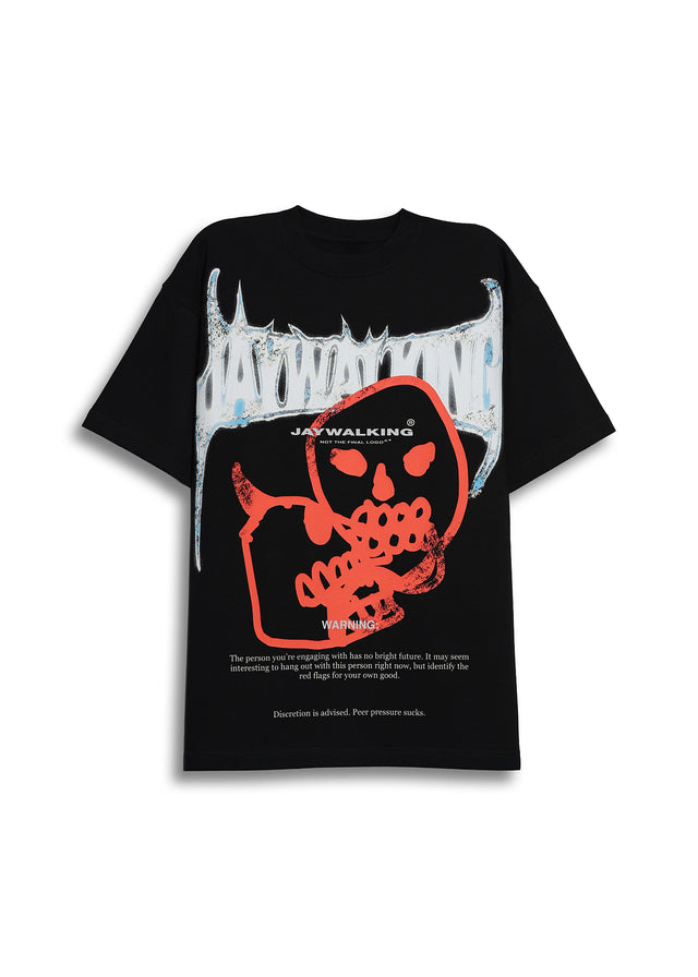 WARNING 2.0 T-SHIRT IN BLACK [UNISEX]