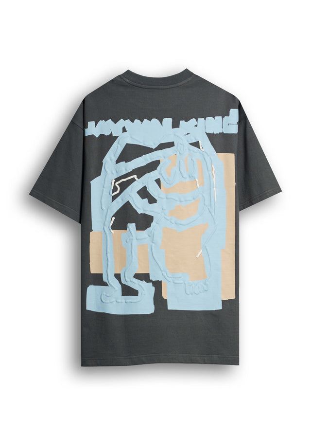 BEAUTIFUL LADY COVERUP T-SHIRT IN NAVY BLUE [UNISEX]