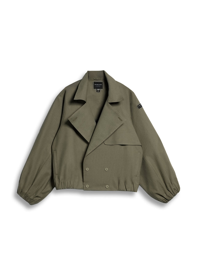 SAVILE JACKET IN OLIVE GREY