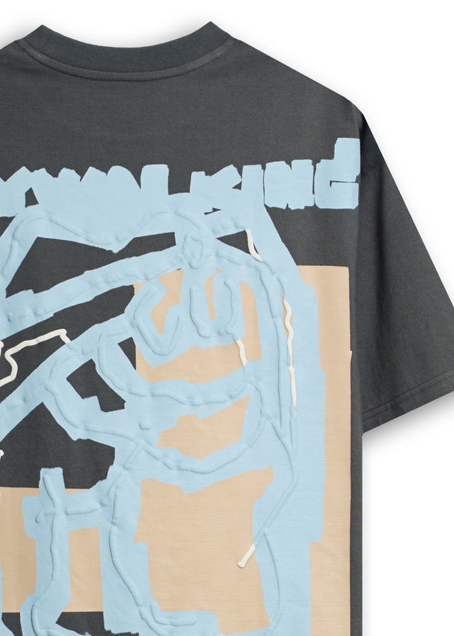 BEAUTIFUL LADY COVERUP T-SHIRT IN NAVY BLUE [UNISEX]