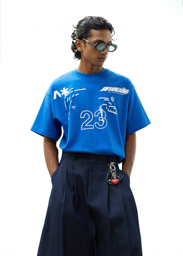 FLOWER POT 3.0 T-SHIRT IN BLUE [UNISEX]
