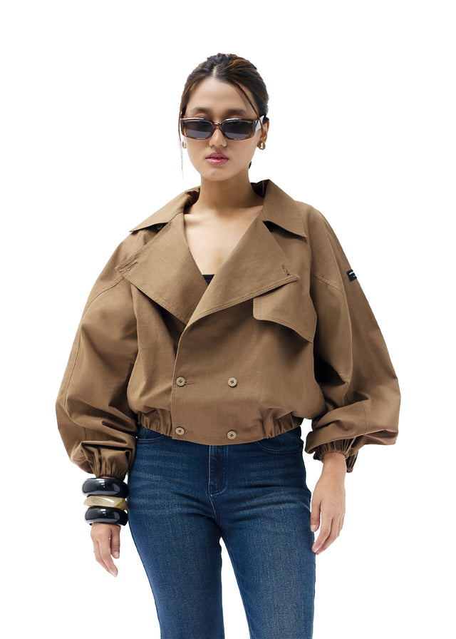 SAVILE JACKET IN BROWN