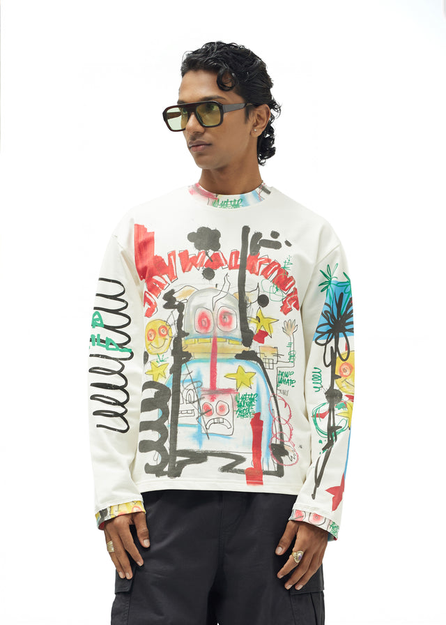 ROBOT FULL SLEEVE T-SHIRT [UNISEX]