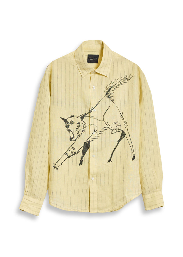 CAT LINEN SHIRT [UNISEX]