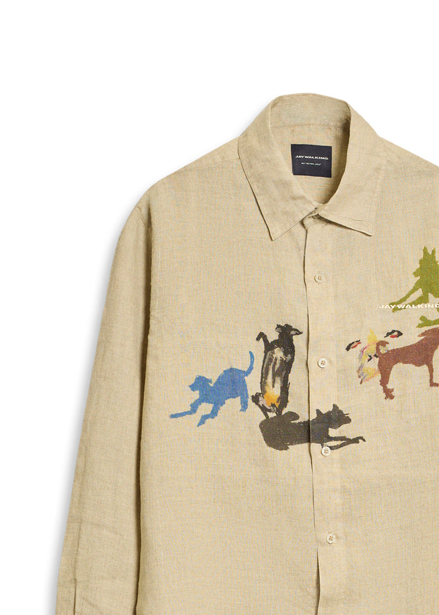 DOG LINEN SHIRT [UNISEX]