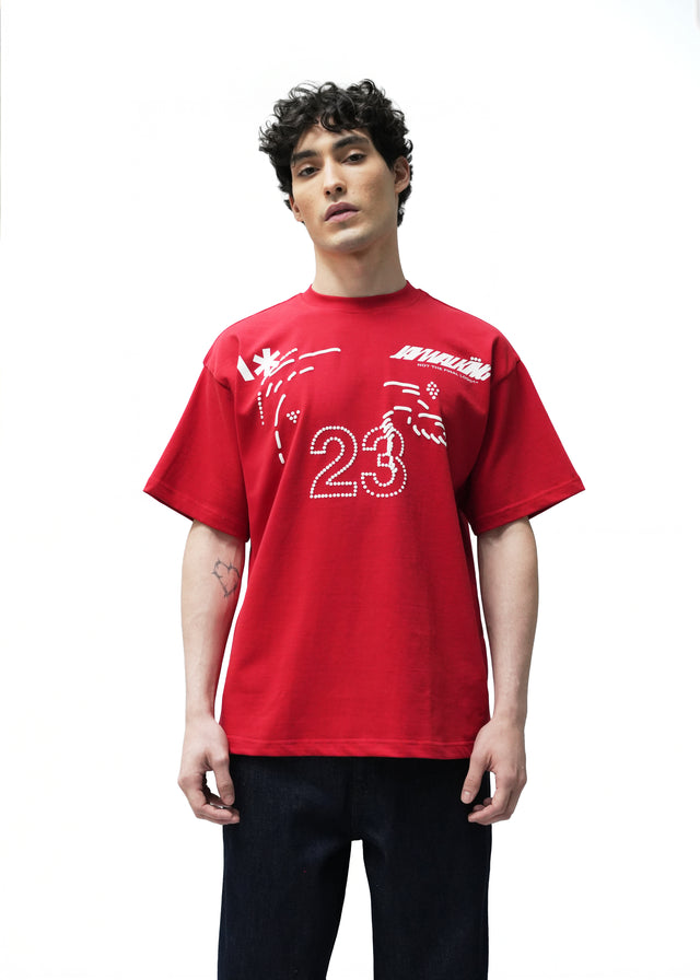 FLOWER POT 3.0 T-SHIRT IN RED [UNISEX]