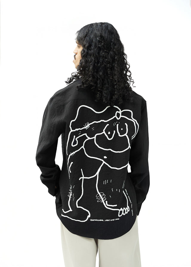 BEAUTIFUL LADY SHIRT IN BLACK [UNISEX]