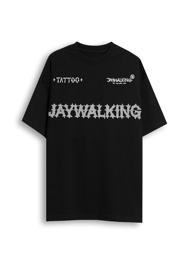 TATTOO PANTHER T-SHIRT IN BLACK [UNISEX]