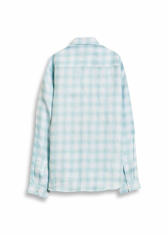 MONALI SHAH LINEN SHIRT IN BLUE