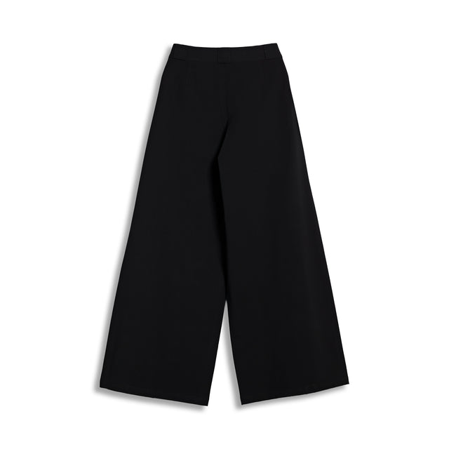 HEAVY PLEATED PANTS IN BLACK [UNISEX]