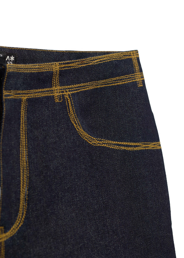 BADLY STITCHED DENIM PANTS