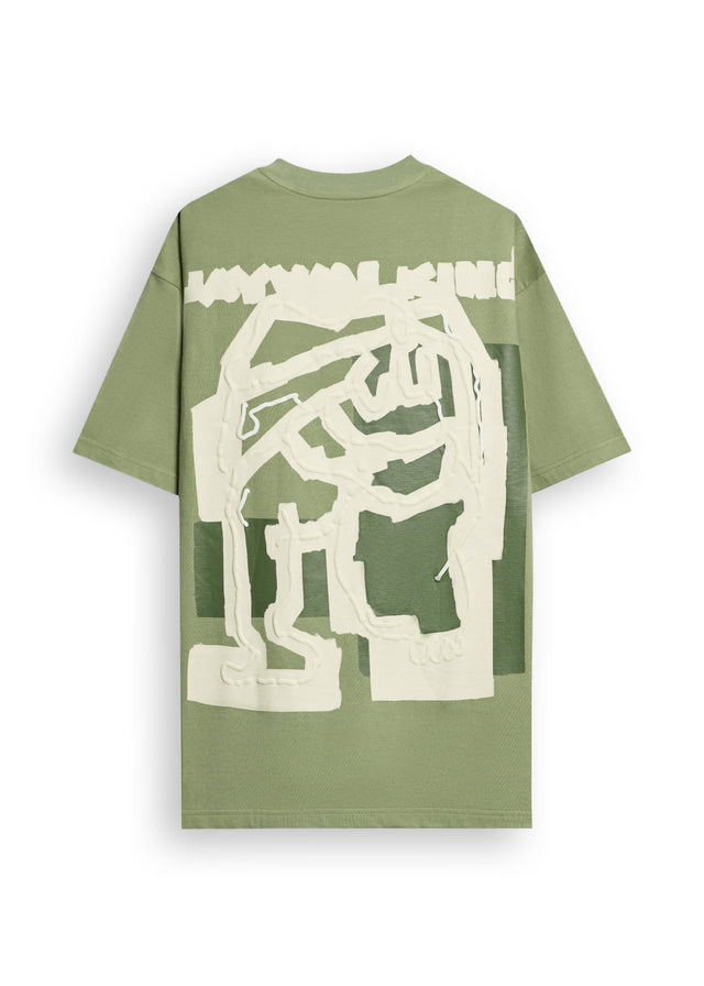 BEAUTIFUL LADY COVERUP T-SHIRT IN GREEN [UNISEX]