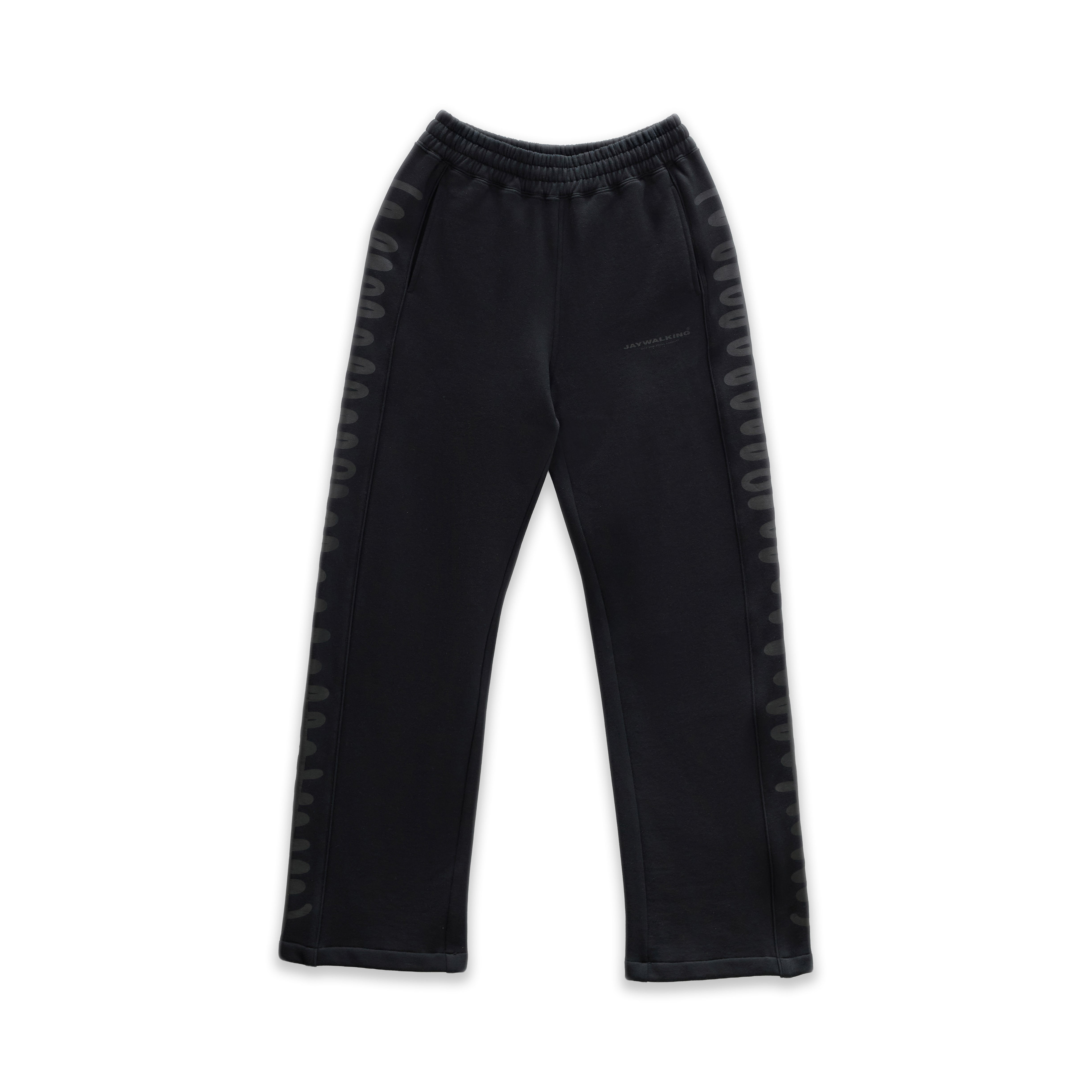SQUIGGLY TRACK PANTS IN BLACK [UNISEX] – JAYWALKING