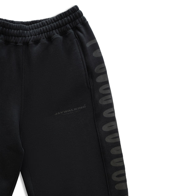 SQUIGGLY TRACK PANTS IN BLACK [UNISEX]