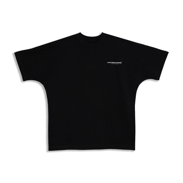 TYPO ART FACE BATWING T-SHIRT IN BLACK [UNISEX]