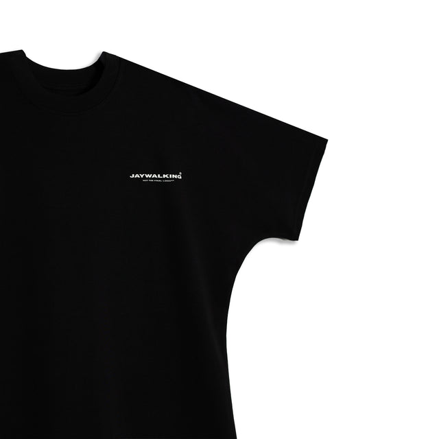 TYPO ART FACE BATWING T-SHIRT IN BLACK [UNISEX]