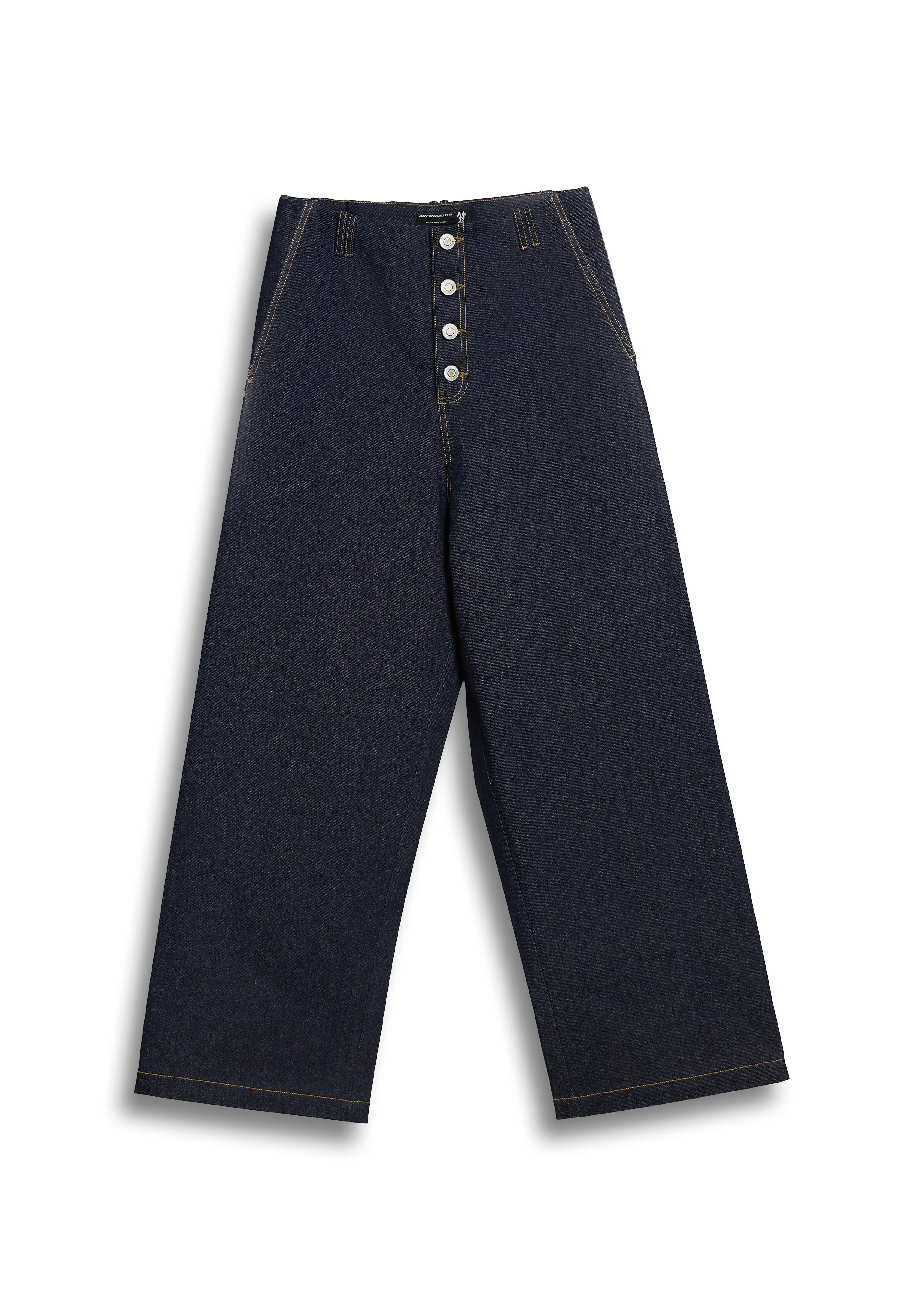 パンツ 9/S PROJECT BUTTON FLY DENIM - INDIGO M BUTTON FLY DENIM