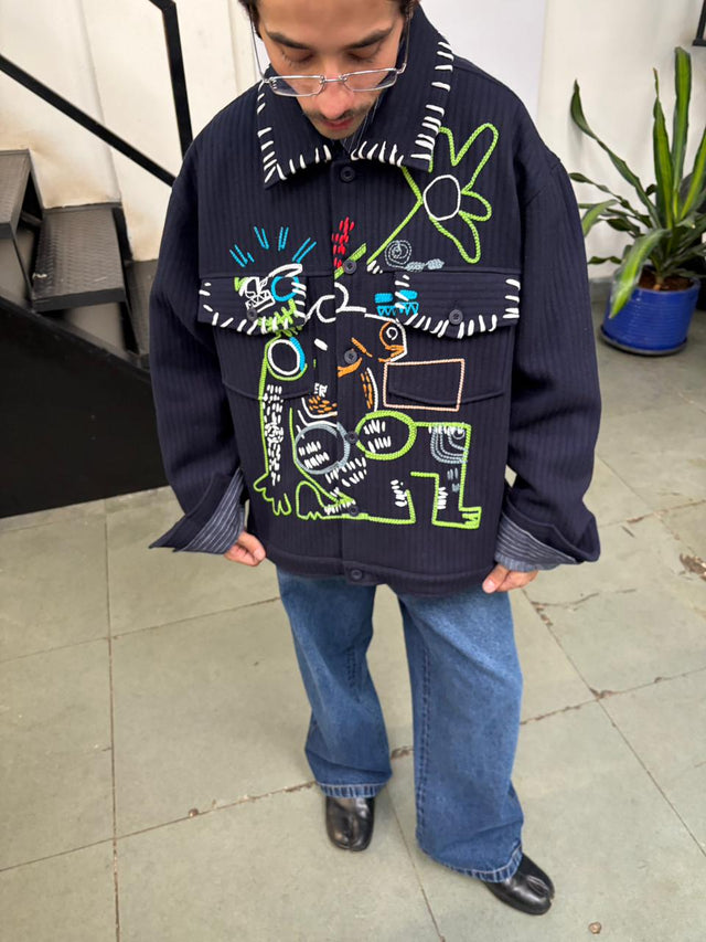 DANCING MAN SHACKET IN BLUE