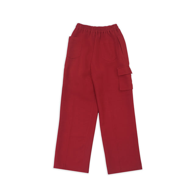 WAFFLE PANTS IN RED [UNISEX]