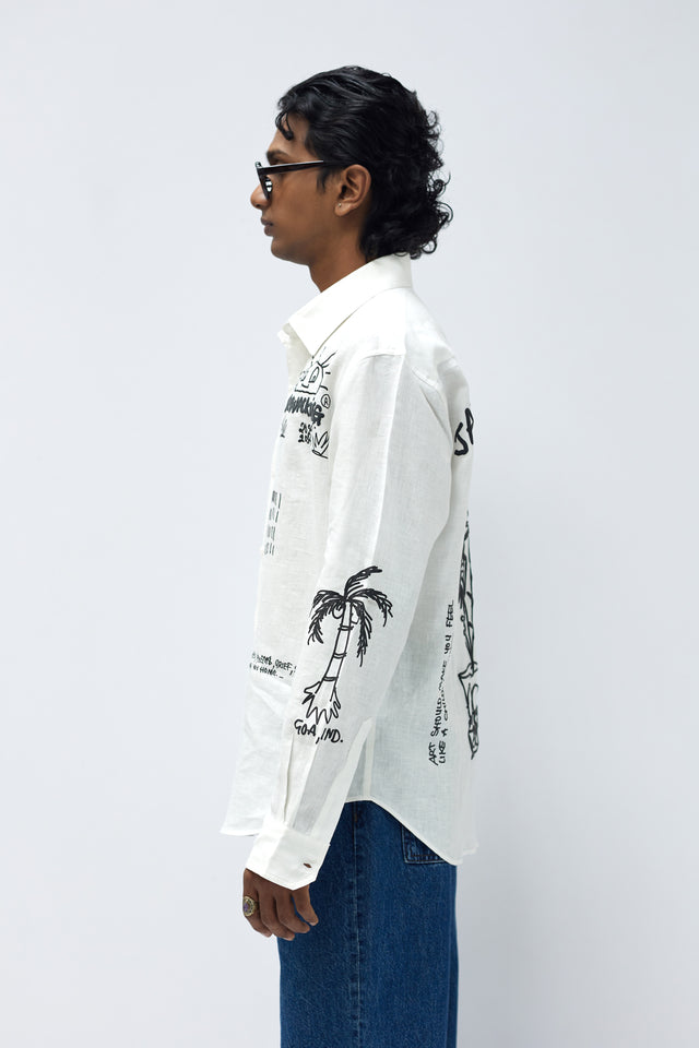 HOME SHIRT IN WHITE [UNISEX]