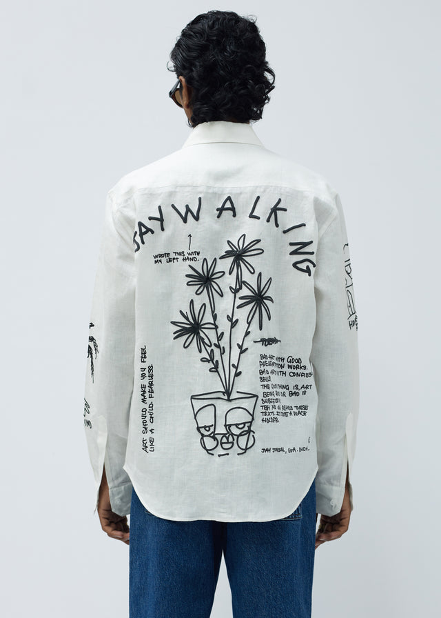 HOME SHIRT IN WHITE [UNISEX]