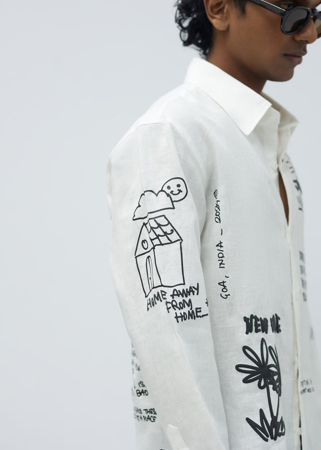HOME SHIRT IN WHITE [UNISEX]