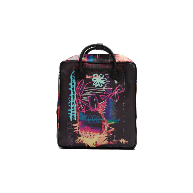 FLOWER POT BACKPACK IN BLACK