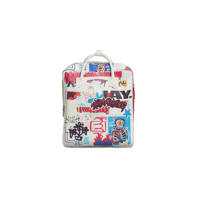 STICKER BACKPACK IN WHITE