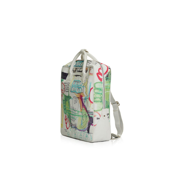 SOUL FOOD BACKPACK IN WHITE