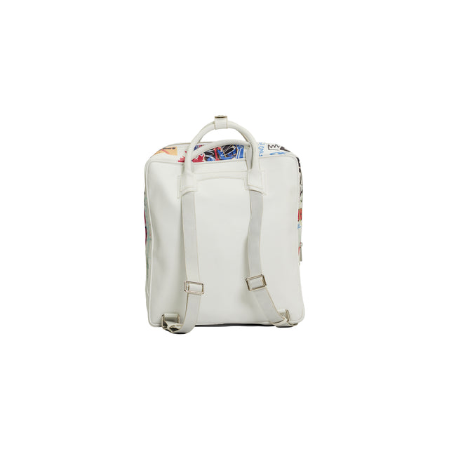 STICKER BACKPACK IN WHITE