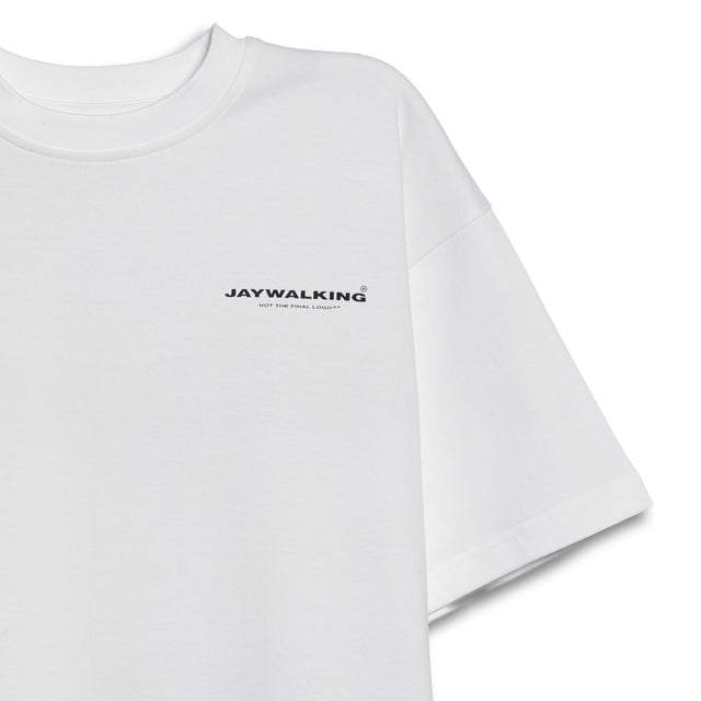 MR. WALKING T-SHIRT IN WHITE [UNISEX]