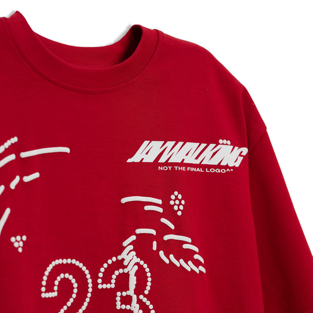 FLOWER POT 3.0 T-SHIRT IN RED [UNISEX]