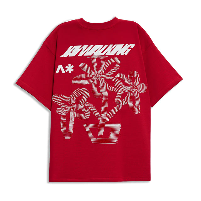FLOWER POT 3.0 T-SHIRT IN RED [UNISEX]