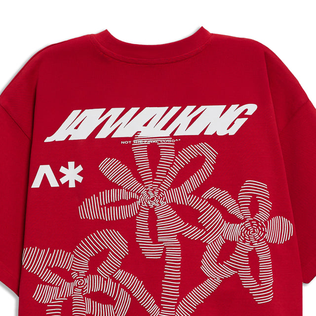 FLOWER POT 3.0 T-SHIRT IN RED [UNISEX]